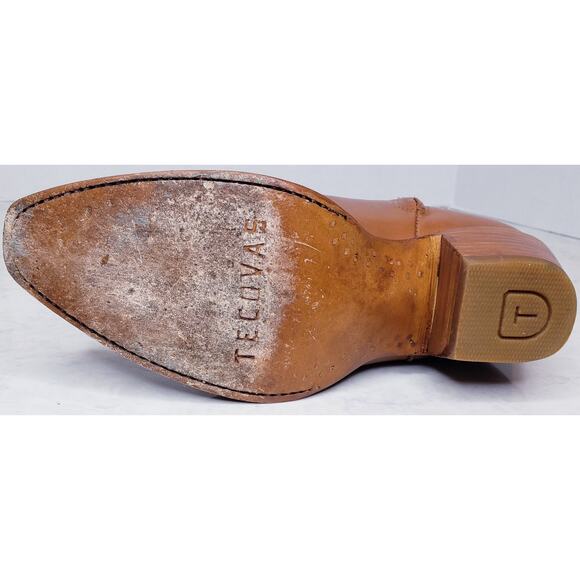 Tecovas Women’s Size 6B The Daisy Boots in Caramel Leather Heeled Western - Picture 8 of 16